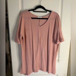 Pink mesh shirt
